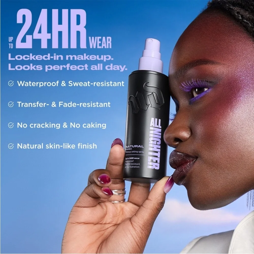 Urban Decay All Nighter 24 Hr Makeup Setting Spray NIB $45MSRP